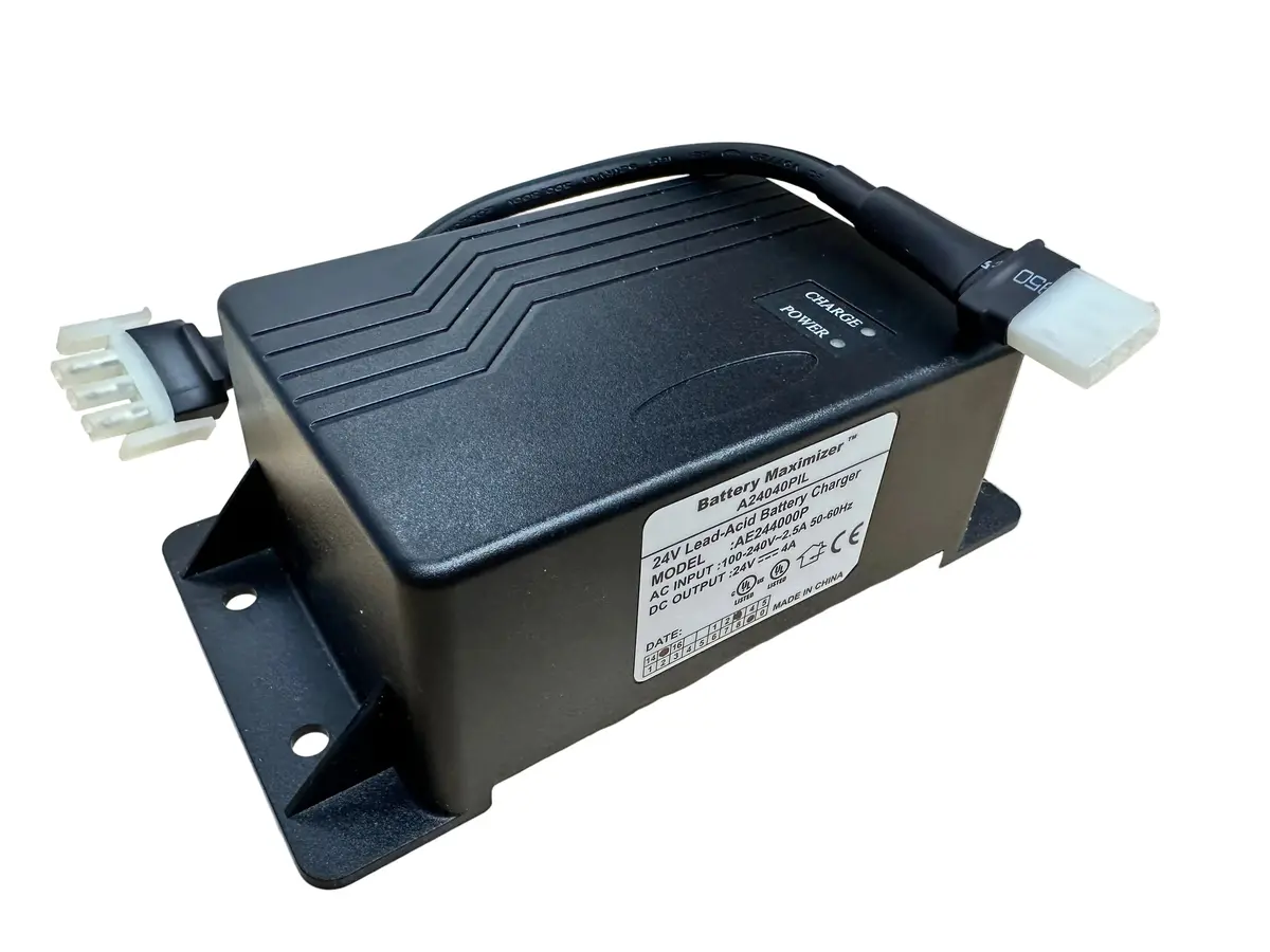 24 Volt 4.0 Amp On-Board Battery Maximizer Battery Charger For Pride Mobility Scooters 1