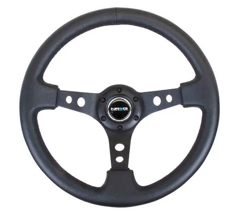 350Mm 3" Deep Dish With Holes Leather 1