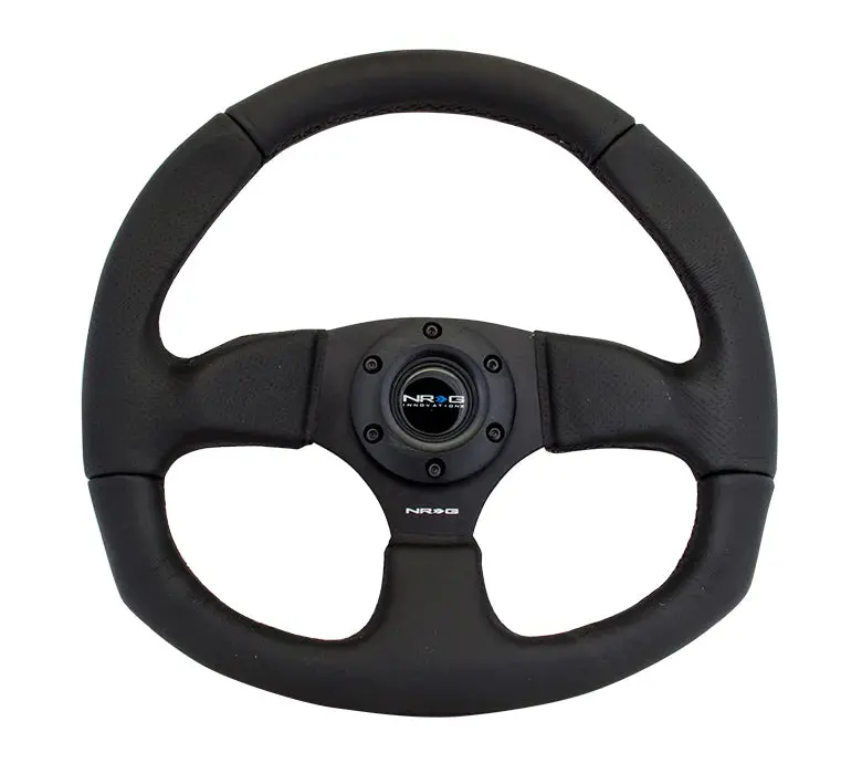 Flat Bottom Steering Wheel Leather 1