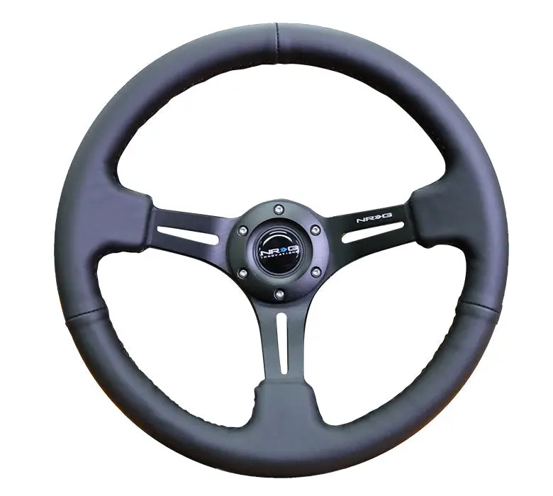 350Mm 3" Deep Dish With Slits Leather 1