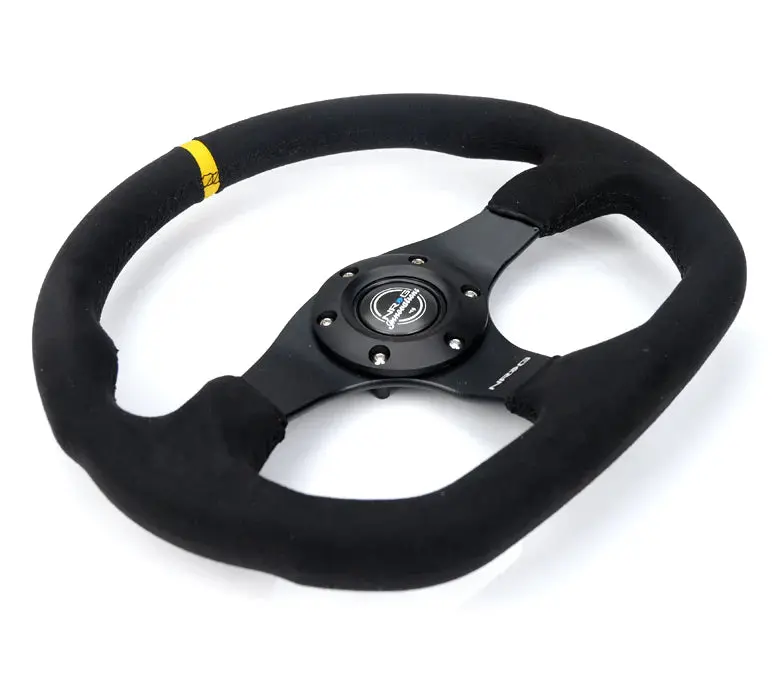 Flat Bottom Steering Wheel Alcantara 1