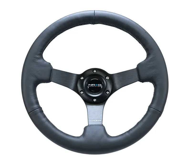 330Mm Deep Dish Steering Wheel Leather 1