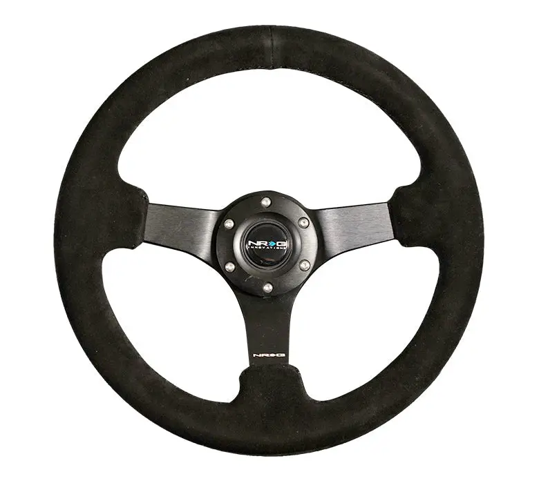 330Mm Deep Dish Steering Wheel Suede 1
