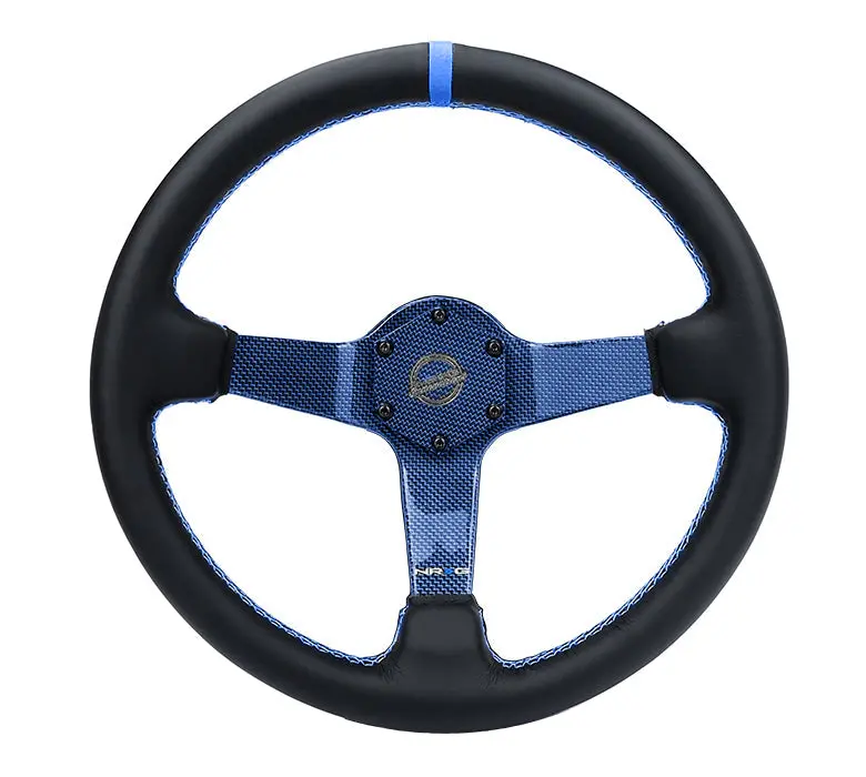 Carbon Fiber Colored Steering Wheel 350Mm Deep Dish 1