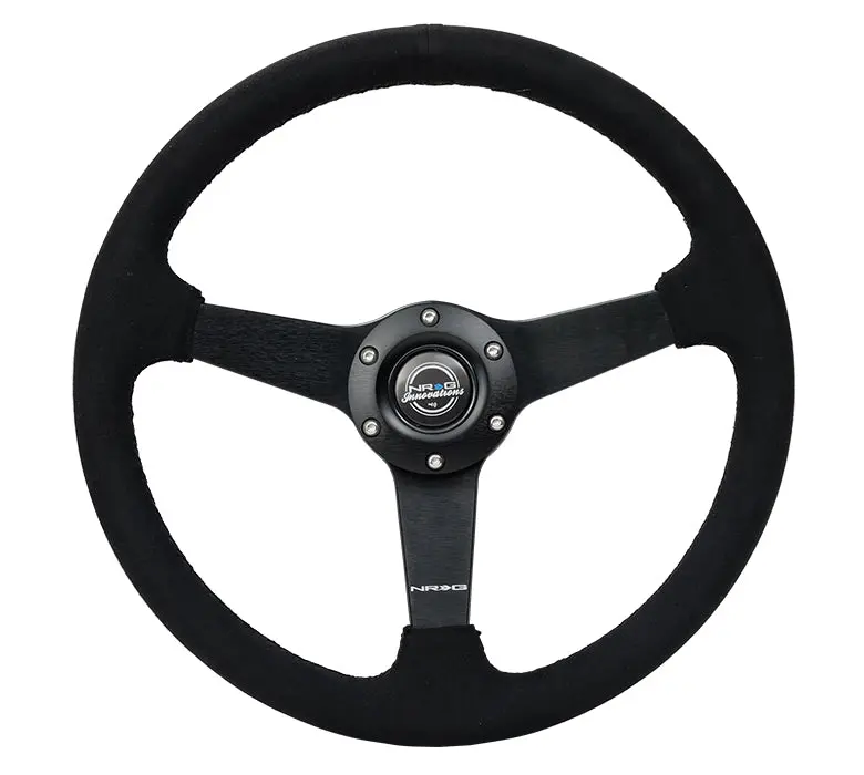 350Mm Flat Steering Wheel Alcantara 1