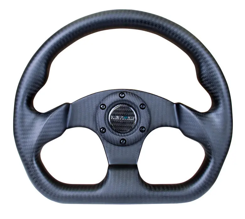 Carbon Fiber Steering Wheel Flat Bottom 1