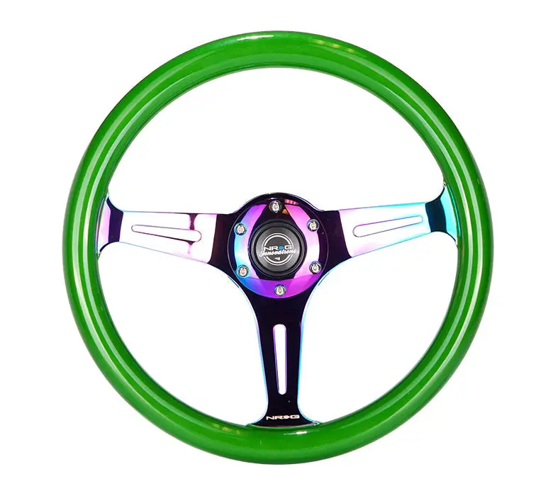 350Mm 1.5" Deep Dish Wood Grain Steering Wheel 20