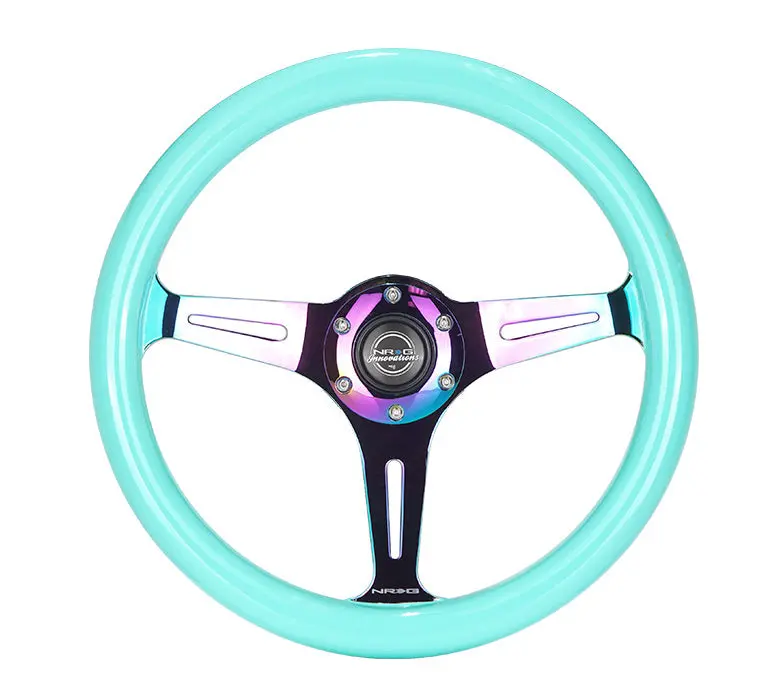 350Mm 1.5" Deep Dish Wood Grain Steering Wheel 21