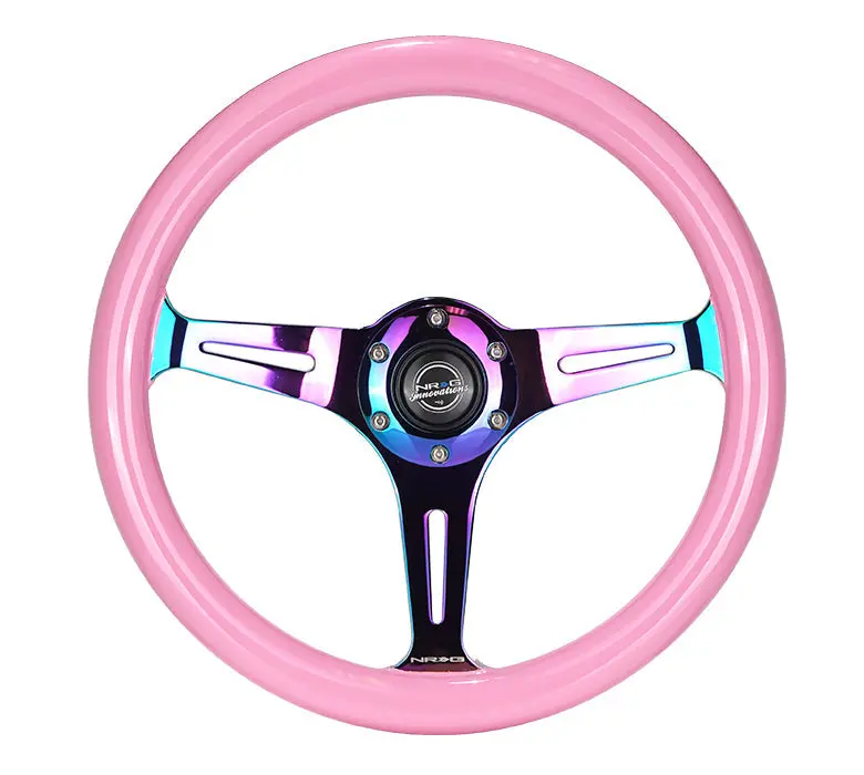 350Mm 1.5" Deep Dish Wood Grain Steering Wheel 19