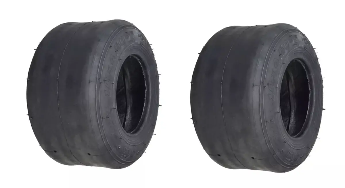 10X4.50-5 Tubeless Slick Tire For Drift Trikes & Go-Karts (Set Of 2) 1