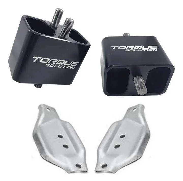 Torque Solution Solid Billet Engine Mounts W/ Mount Plates: Subaru Wrx 2002-2014 / Sti 2004-2017 1