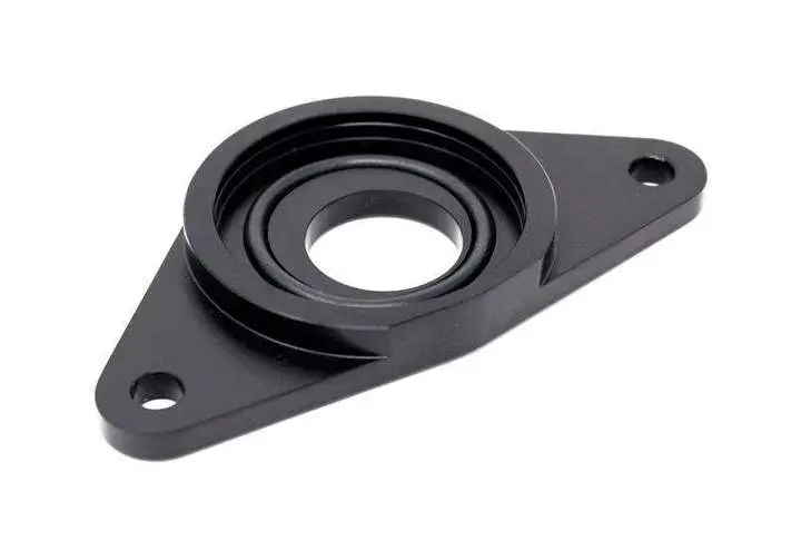 Torque Solution Hks Bov Adapter Flange (Black): Subaru Wrx 02-07 / Sti 04-19 1