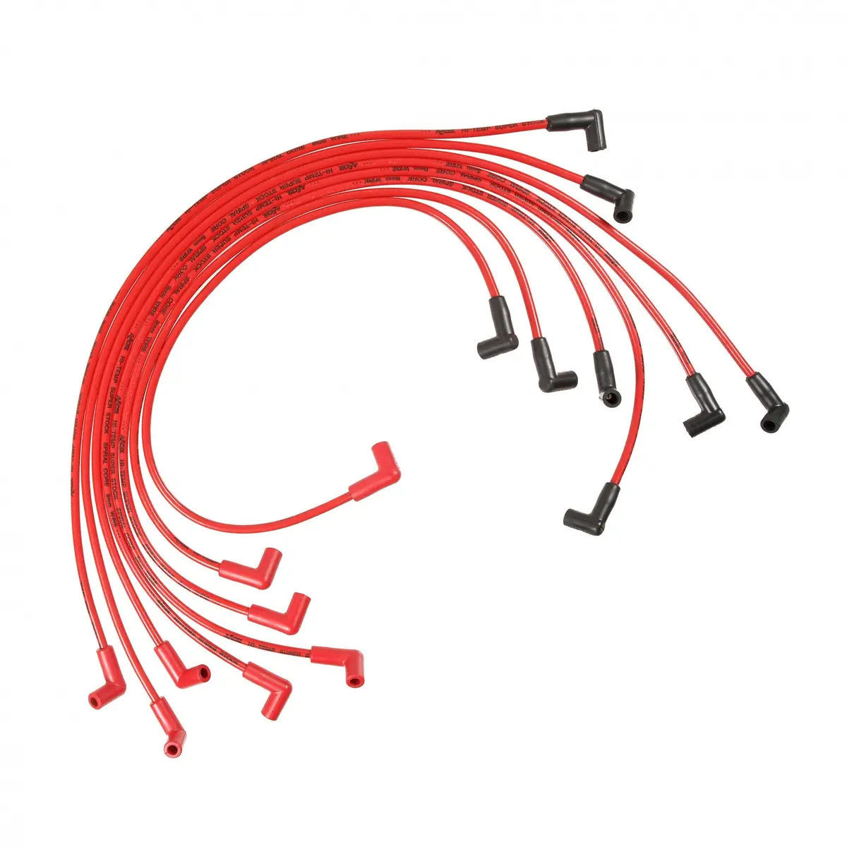 Accel Spark Plug Wire Set - Super Stock Spiral 8Mm - Holden V8 - Red 1