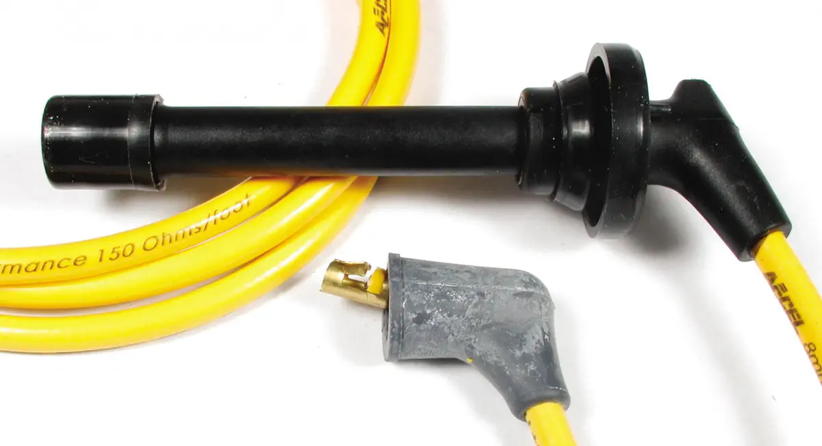 Accel Spark Plug Wire Set - 300  Spiral Core 8Mm - Honda L4 - 1988-95 - Yellow 1