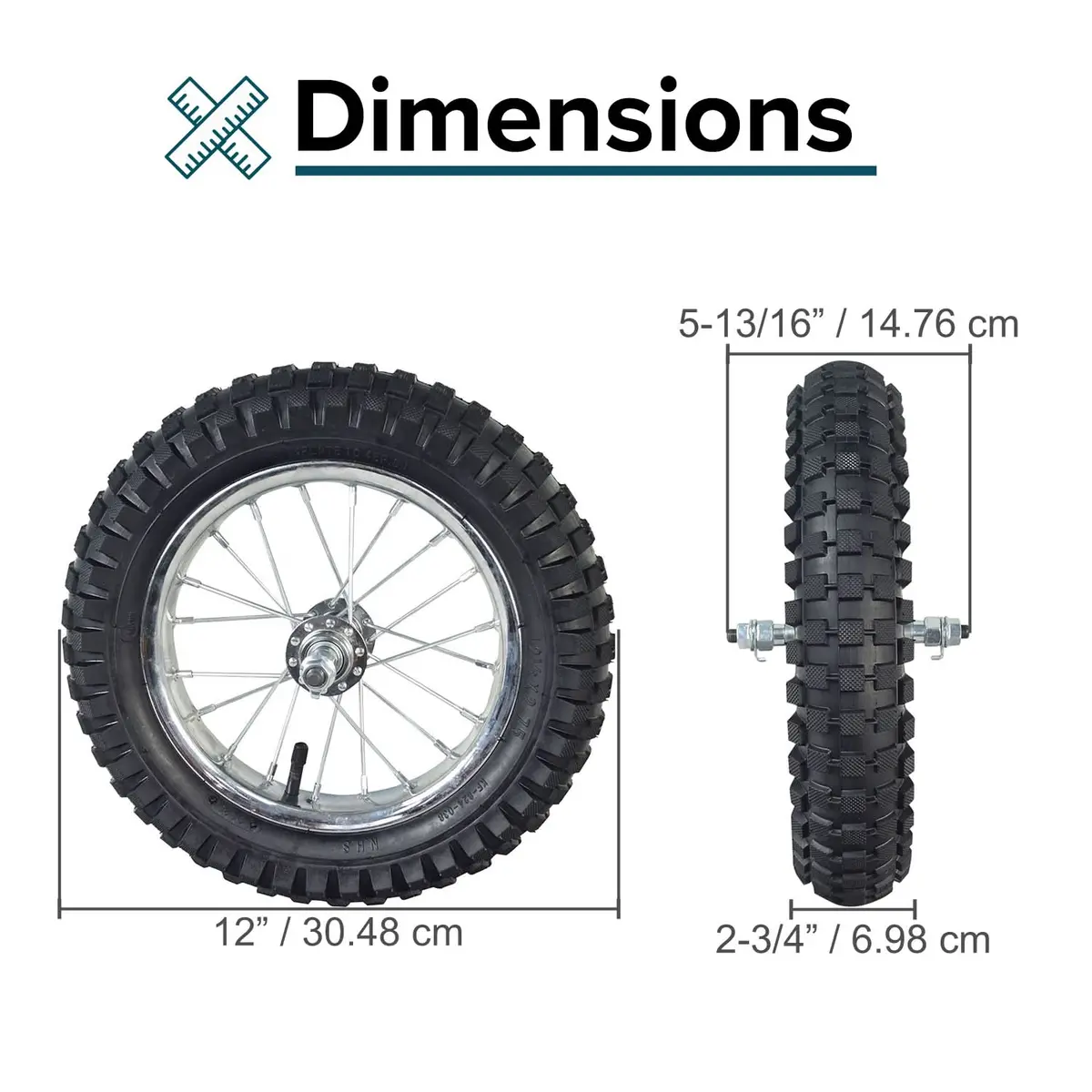 Front Wheel Assembly For The Razor Mx350 (Versions 9+) And Mx400 (Versions 1+) 2