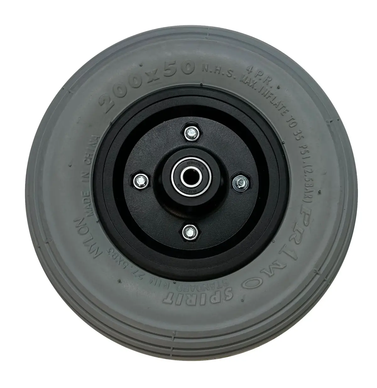 8"X2" (200X50) Caster Wheel Assembly With Pneumatic Tire 1
