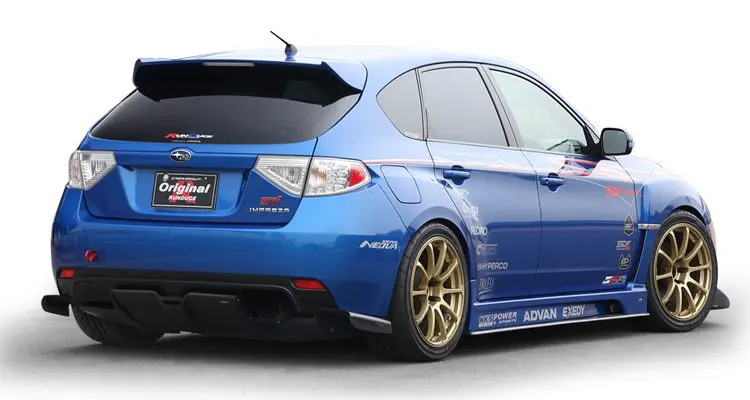 Varis Frp Ruduce Collab Rear Wing Version 2 Subaru Wrx Grb 08-16 1