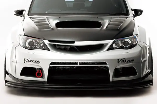 Widebody Front Bumper Wide Fender Under Lip For 2007-14 Subaru Wrx [Gvb] 1