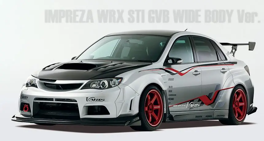 Widebody Ver. Full Kit B For 2007-14 Subaru Wrx [Gvb] 1