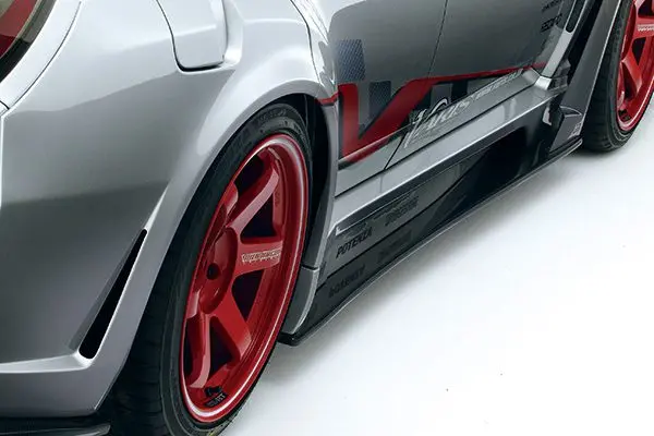 Wide Side Skirt (Side Air Panel & Big Under Board) For 2007-14 Subaru Wrx [Gvb] 1