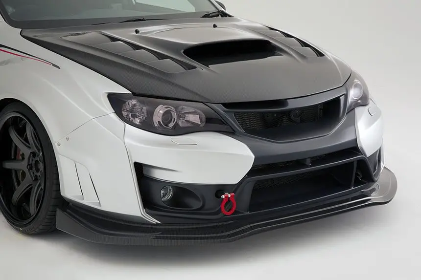 Front Bumper Ver.2?Wide Fender Under Lip For 2007-14 Subaru Wrx [Gvb] 1