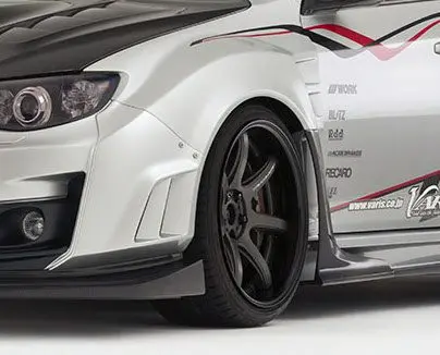 Front Fender?Ver.2 F/B Extension Covers (4Pcs) For 2007-14 Subaru Wrx Sedan [Gvb] 1