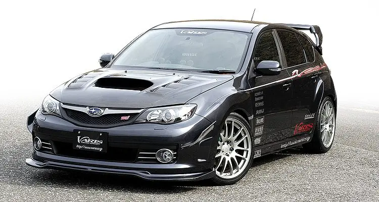Varis Front Lip Spoiler For Oem Bumper For 2007-14 Subaru Wrx Sti [Grb] 1