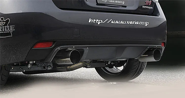 Varis Carbon Exhaust Heat Shield Set (Muffler Guards) For 2007-14 Subaru Wrx Sti [Grb] 1