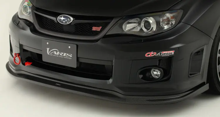 Varis Front Lip Spoiler For 2007-14 Subaru Wrx Sti [Gvb] 1