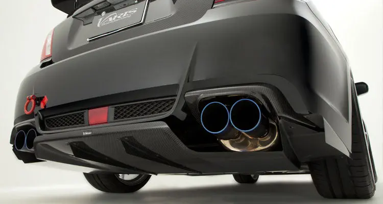 Varis Rear Diffuser For 2007-14 Subaru Wrx Sti W/Oem Exhaust [Gvb] 1