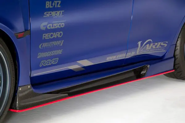 Varis Arising-Ii Side Skirt + Side Air Shroud Set For 2015-17 Subaru Wrx Sti [Vab] 1