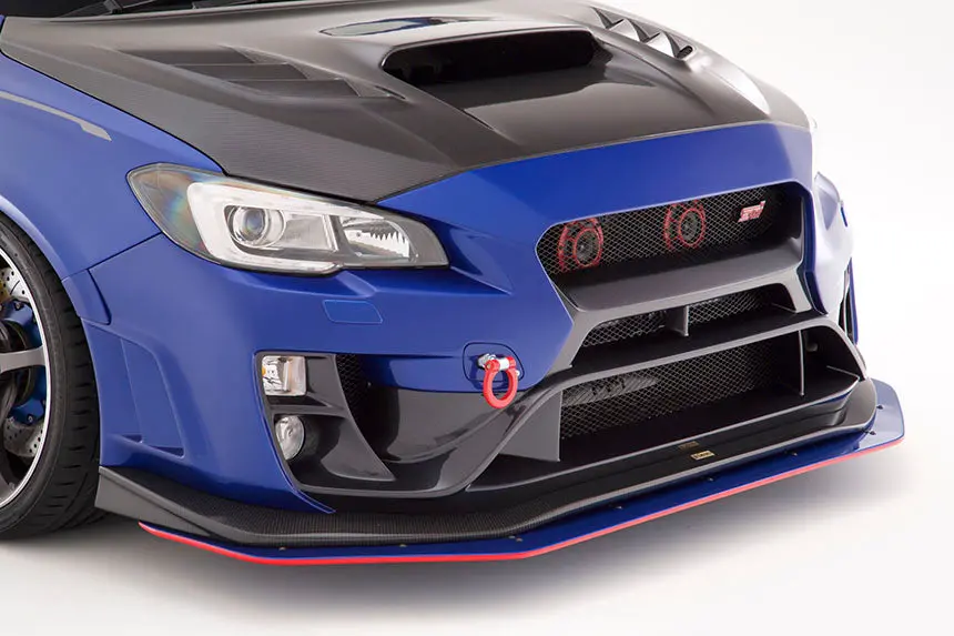 Varis Arising Ii Front Bumper Optional Part: Extension Lip For 2015-19 Subaru Wrx Sti [Vab] 1