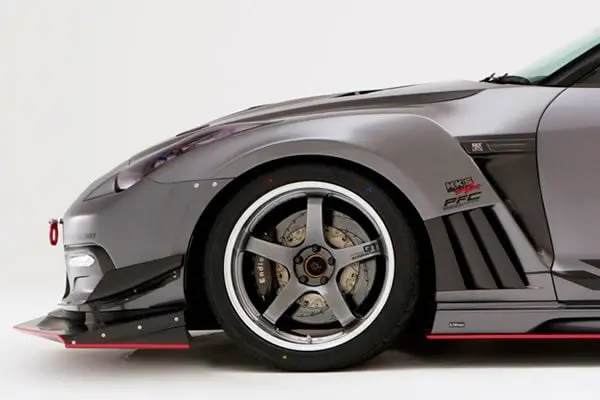 Varis ’14 Version Wide Front Fender + Carbon Louver Fin Set For 2009-19 Nissan Gt-R [R35] Vani-074+Vani-090 1