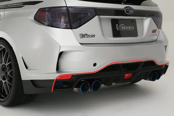 Varis Ultimate Rear Bumper Side Splitter Fin Set For 2008-14 Subaru Wrx [Grb] 1