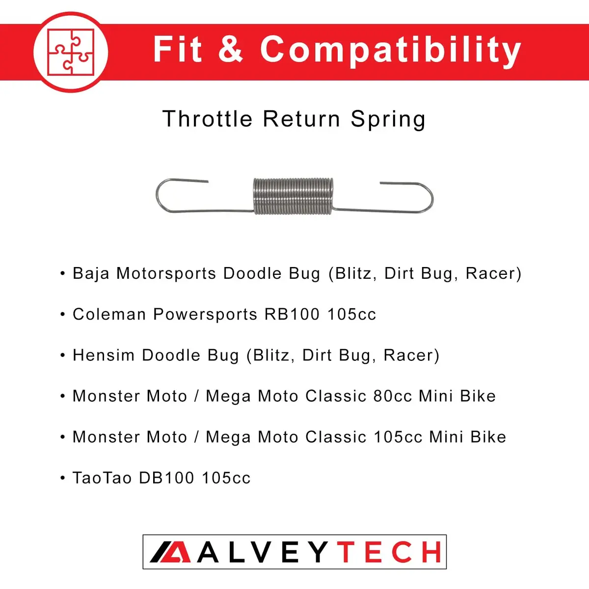 Throttle Return Spring For The Coleman Rb100 105Cc Mini Bike 2