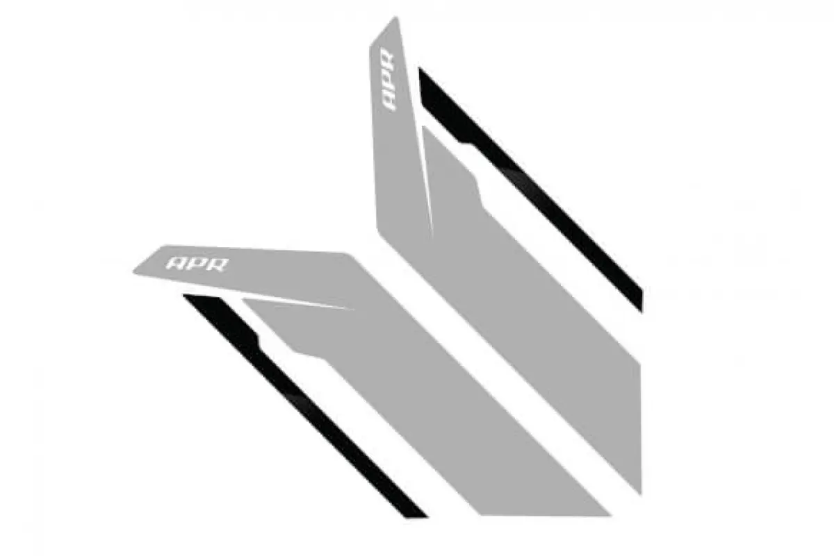 Apr Sideburns - Silver Apr / Black Stripe 1