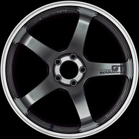 Advan Gt 18X10 +22 5X114.3 Machining & Racing Metal Black Wheel 1