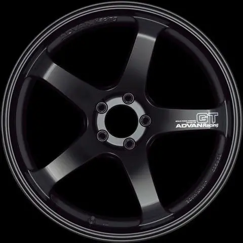 Advan Gt 18X9.5 +40 5X100 Semi Gloss Black Wheel 1