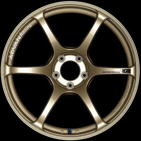 Advan Rgiii 18X10.5 +25 5X114.3 Racing Gold Metallic Wheel 1