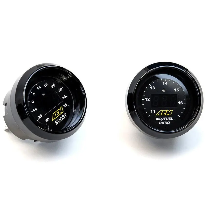 Aem Gauges | 52Mm Uego Wideband A/F Ratio + Turbo Boost 1