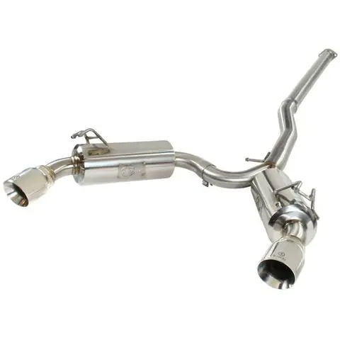 Afe Takeda Dual Cat Back Exhaust W/ Polished Tips Mitsubishi Evo X 2008-2015 1
