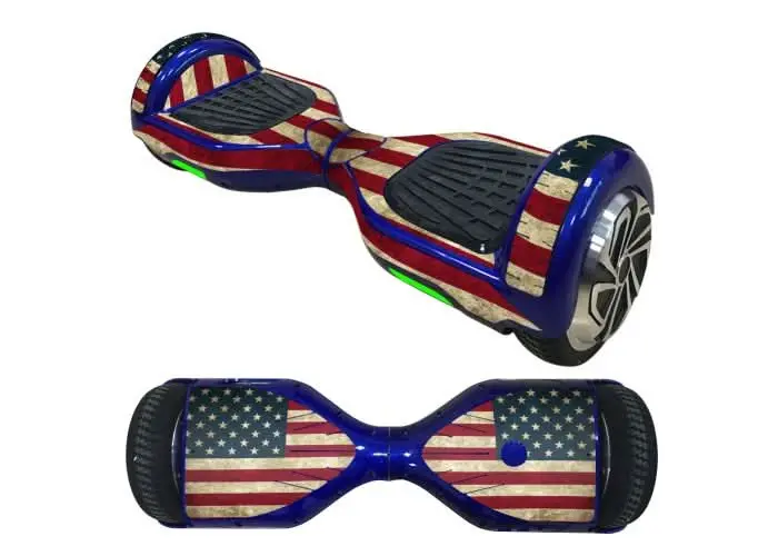 Usa Flag Decorative Decal Sticker Skin For 6.5" Self-Balancing Hoverboards 1