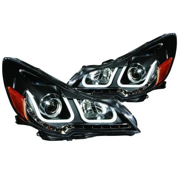 Anzo Projector Headlights W/ U-Bar Black Subaru Outback / Legacy 2010-2014 1