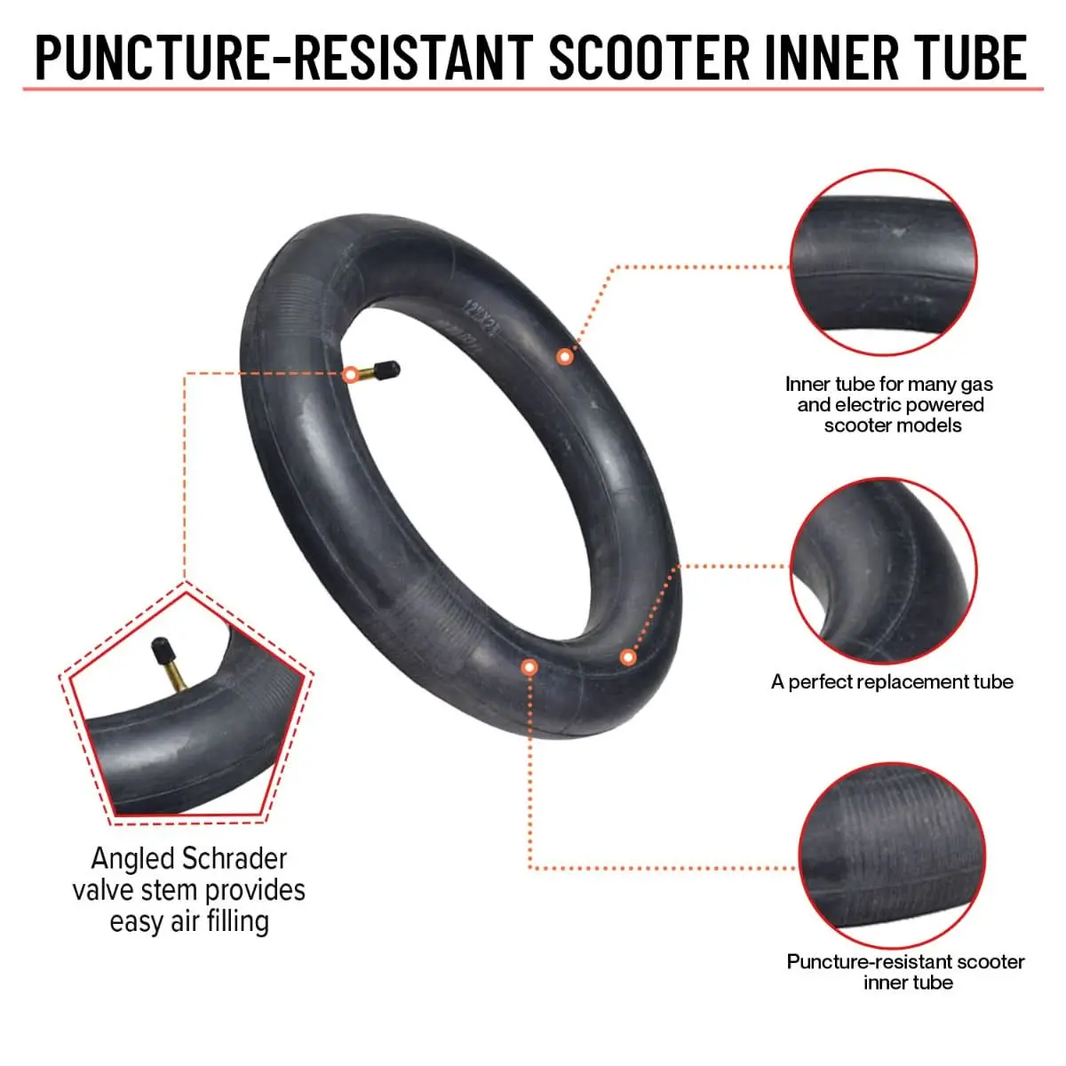 12-1/2" X 3.0" Street V-Groove Tire For Schwinn S750 2