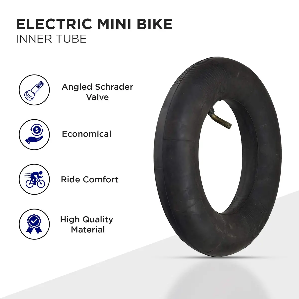 110/90/65-6.5 (110/50-6.5 Replacement) Front/Rear Inner Tube With Angled Valve Stem 2