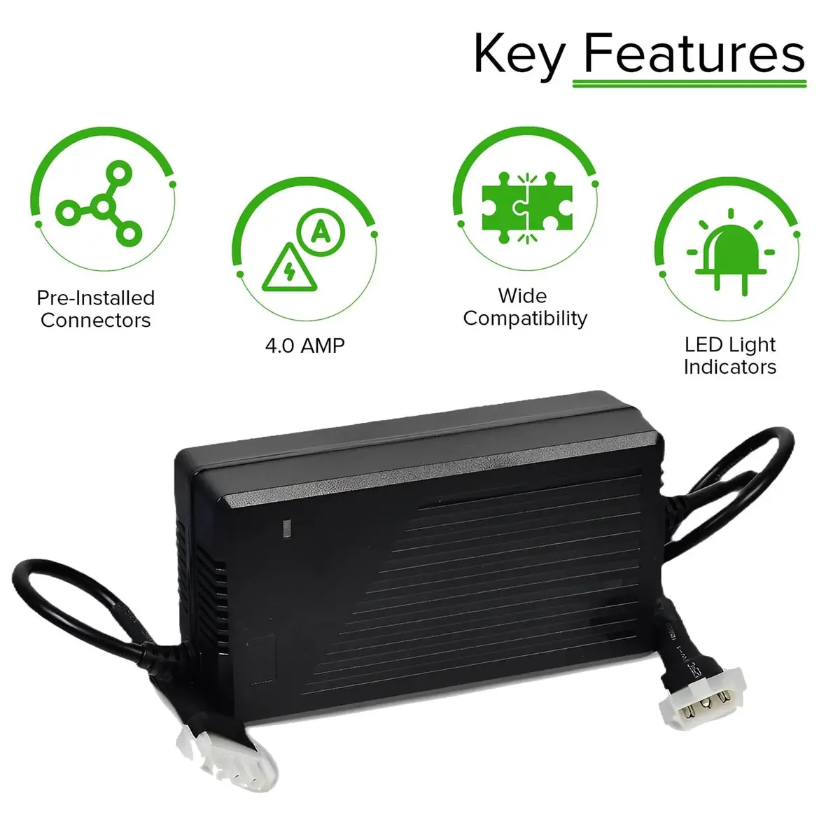24 Volt 4.0 Amp Pf2404sl On-Board Battery Charger For Jazzy 1103, 1113, 1133, & 1143 Power Chairs (Elechg1018) 2