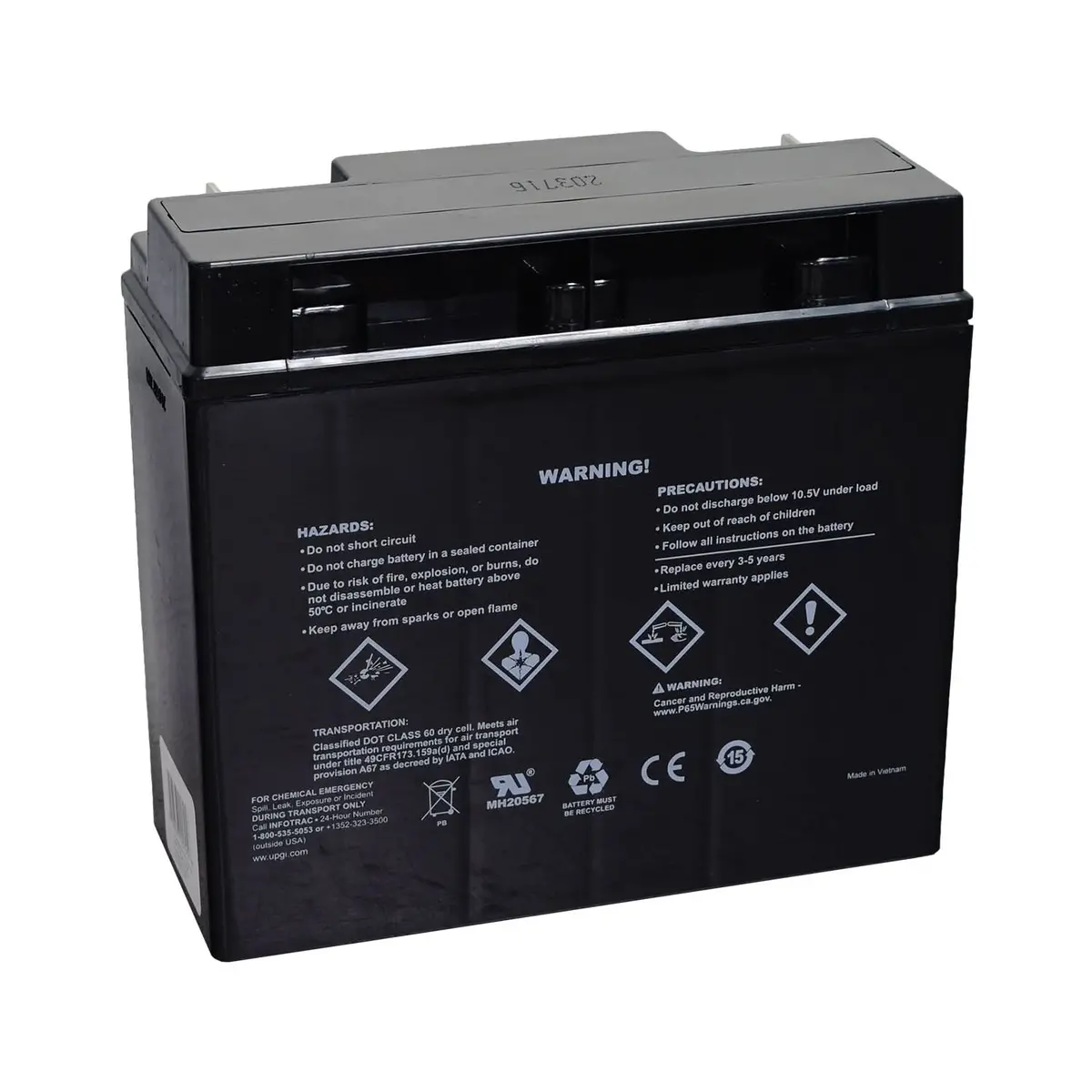 12 Volt Agm Battery For Pride Outlander Vehicle Lifts 2