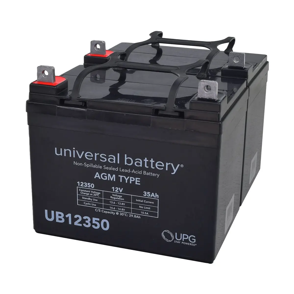 Rascal Battery - 12 Volt U1 (35 Ah) Agm Scooter Battery 2
