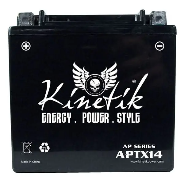 12 Volt Ytx14 Replacement Sealed Agm Battery For The Honda Fourtrax Trx300 1