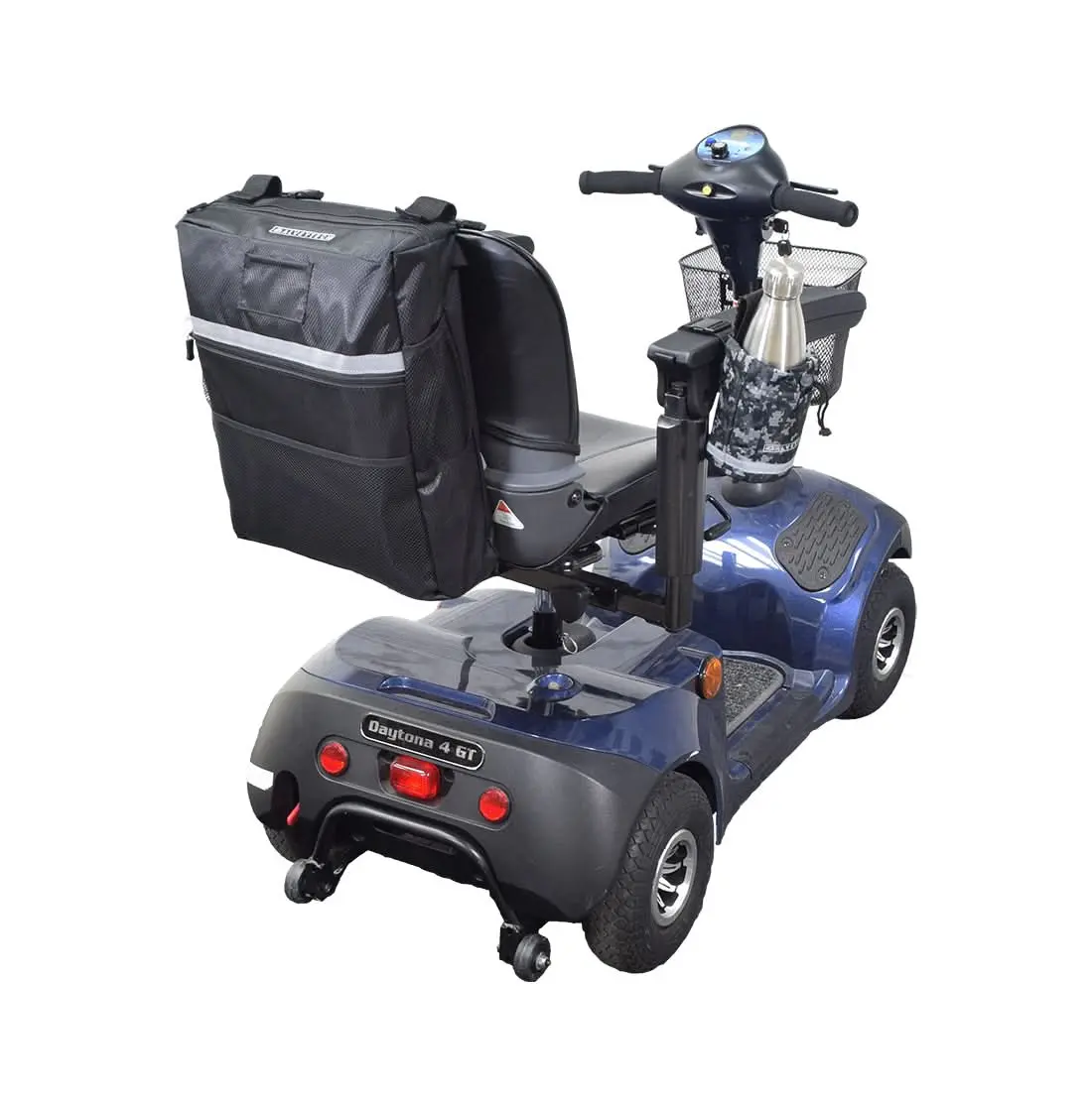 Seat Back Bag (Backpack) & Cup Holder Combination For Mobility Scooters, Power Chairs, & Wheelchairs 1